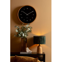 Nástenné hodiny Karlsson Grace KA5942BK (40 cm) - čierne kovové